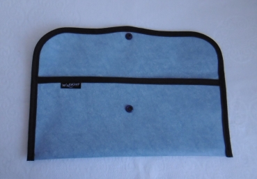 Preview: Bestecktasche Blaugrau Uni