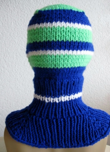 Ski hat behind