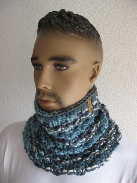 Snood men blue