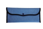 Bestecktasche Wachstuch Blaugrau